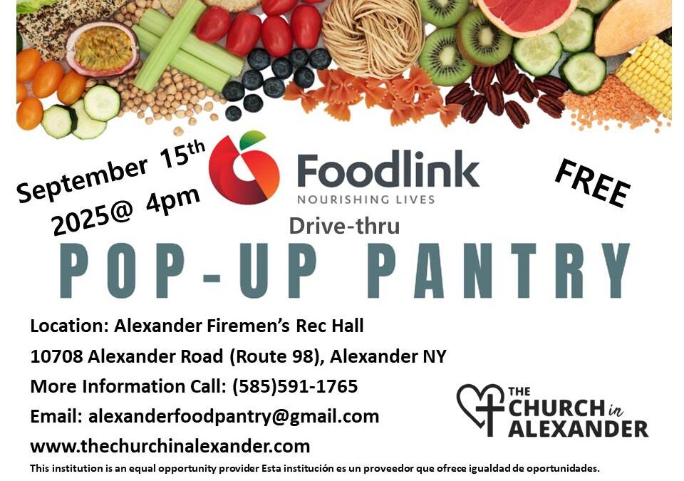 Foodlink Drive Thru Pop up Pantry